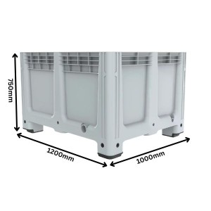 Plastic Pallet Box Standard Size 1200 x 1000mm
